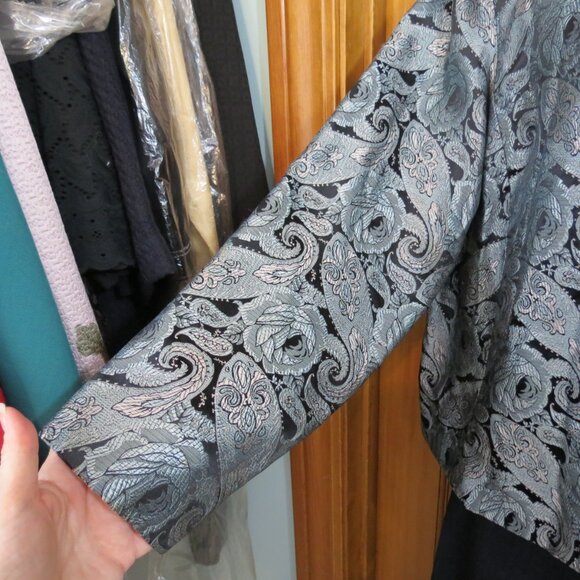 Coldwater Creek Blue/Grey/Black Jacket/Top Lined Size Large - Picture 4 of 10